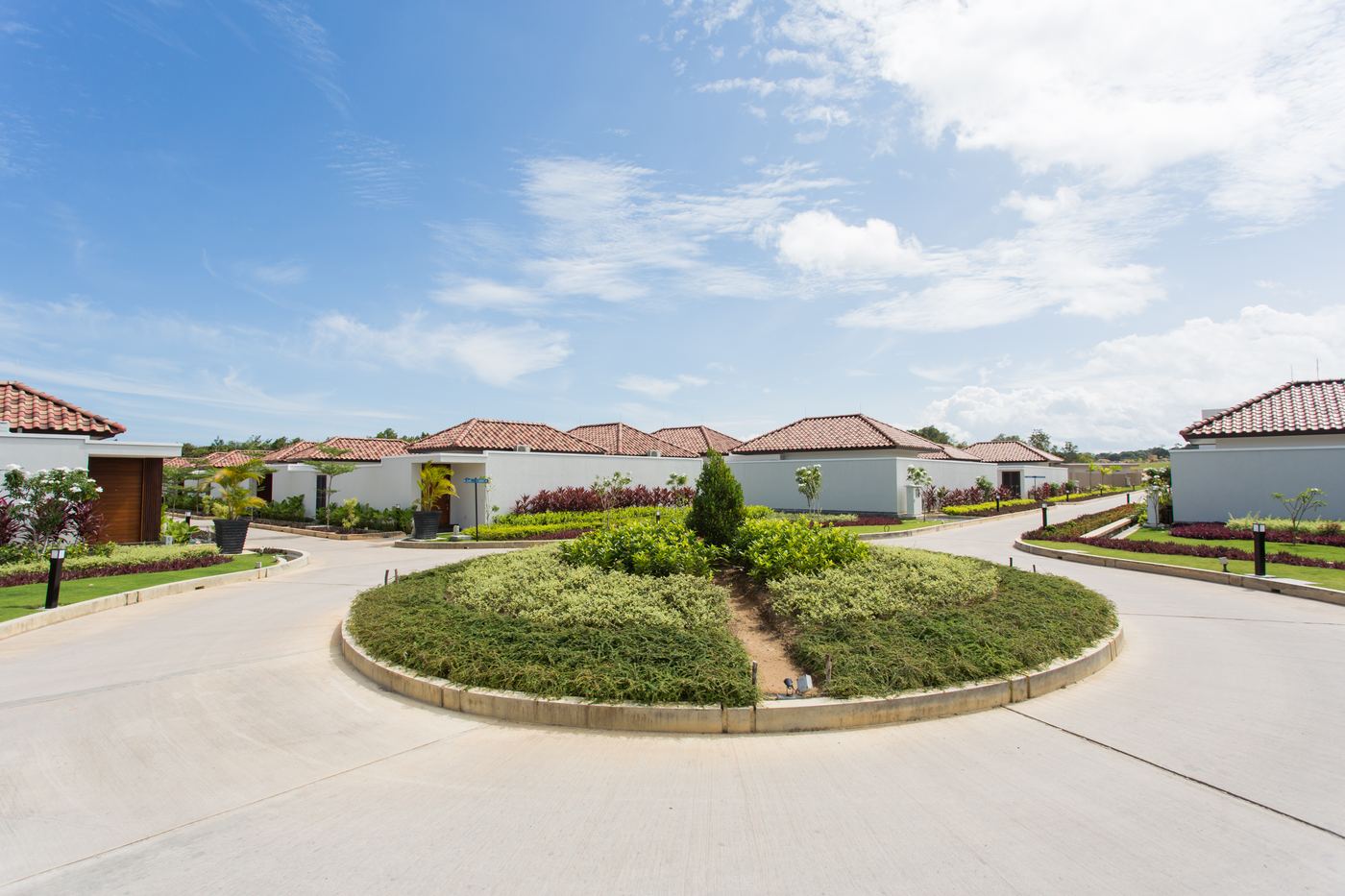 Aerial view of the estate